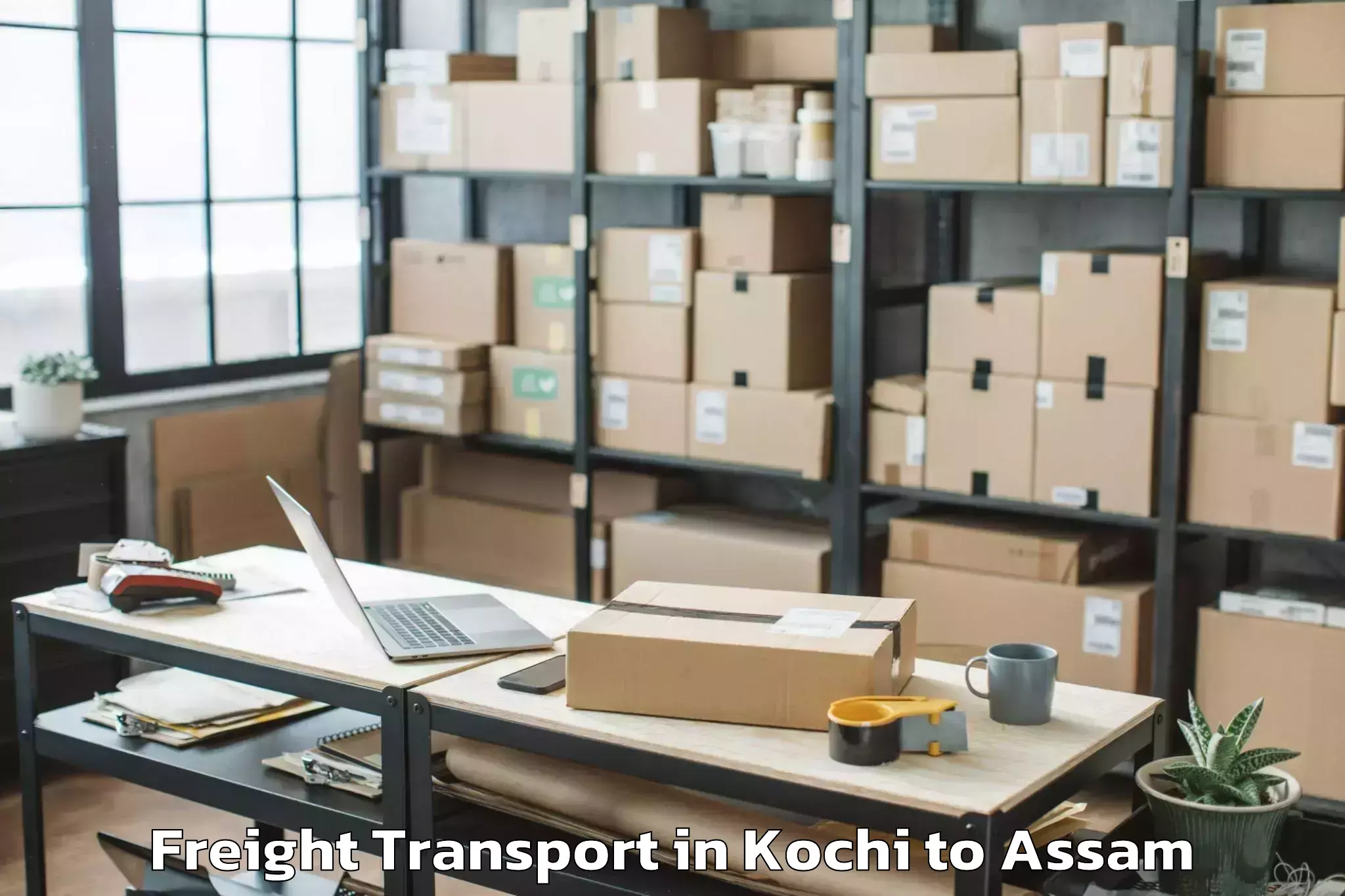 Get Kochi to Tengakhat Freight Transport